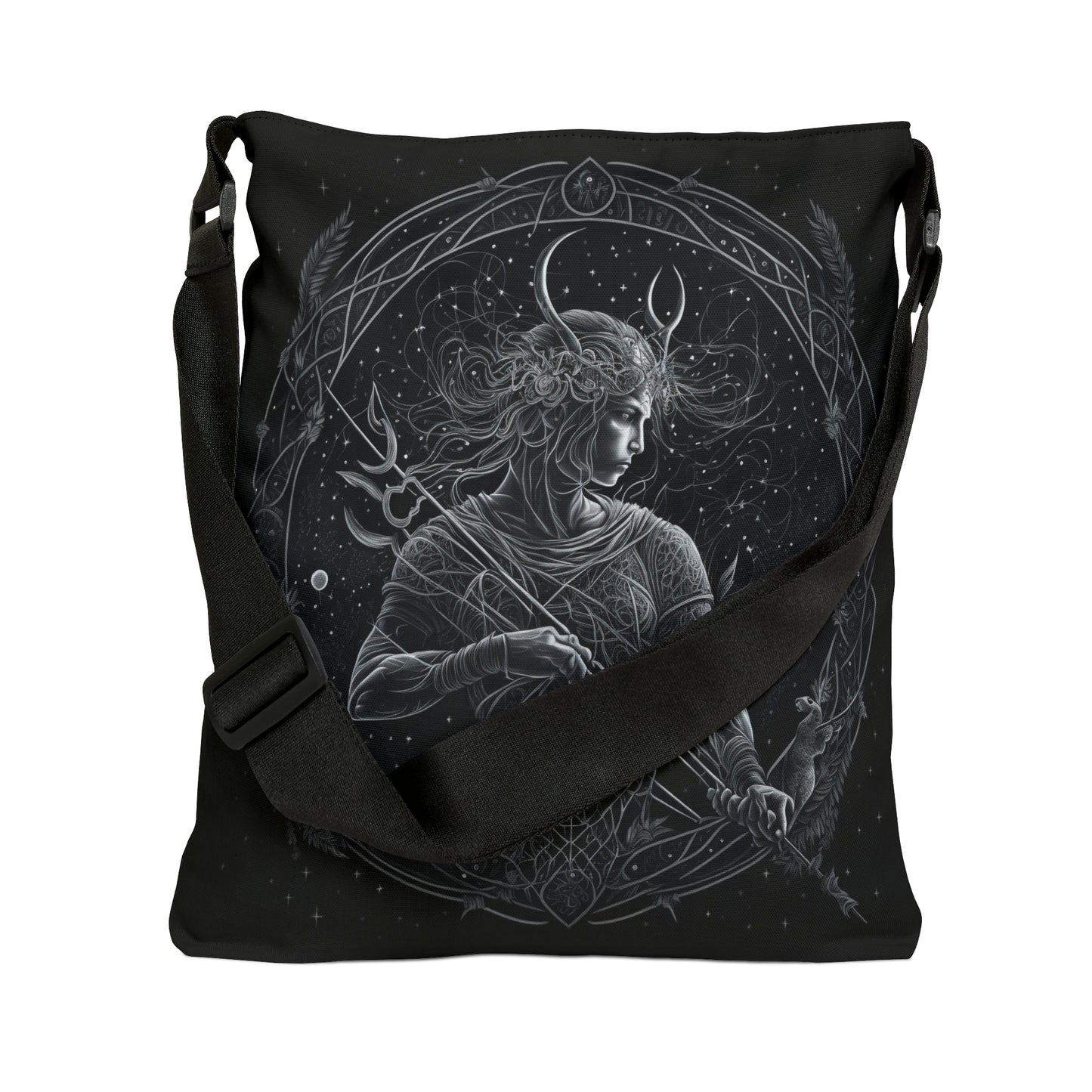 Sagittarius Tote Bag, Adjustable Tote Bag for Sagittarius, AOP Horoscope Tote
