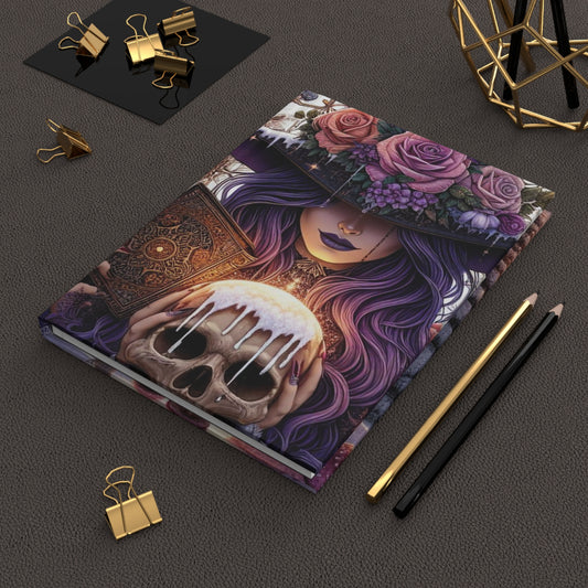 Hardcover Journal, The Purple Witch Matte Journal